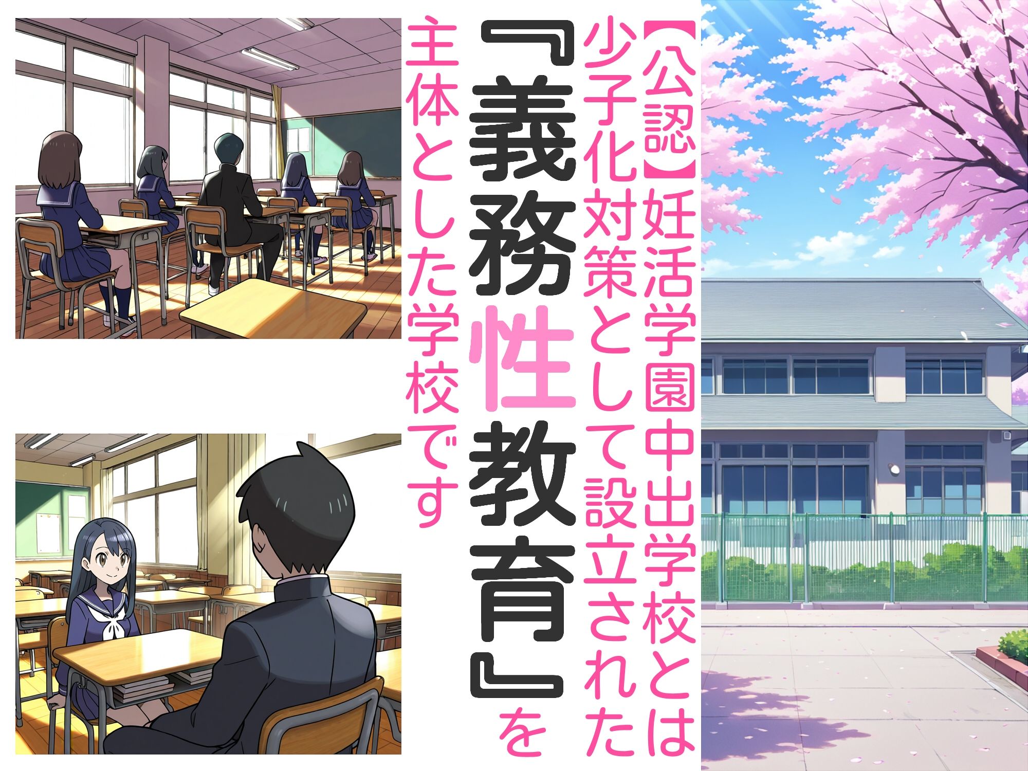 【ショート版】義務性教育〜妊娠すると卒業できる学校〜_001